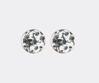 Simone Guidarelli Home 'Tangerine Garden' coaster, set of two, black and white MULTICOLOUR SIMO26SOU884MUL