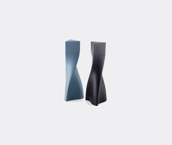 Zaha Hadid Design 'Duo' salt and pepper set, black and slate blue undefined ${masterID}