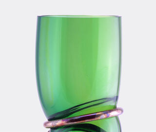 Vanessa Mitrani 'Double Ring' vase, green GREEN VAMI22DOU368GRN
