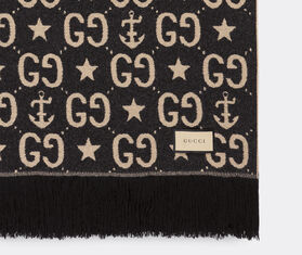 Gucci 'Stars And Anchors Plaid GG' throw, black MULTICOLOUR GUCC20STA974BLK
