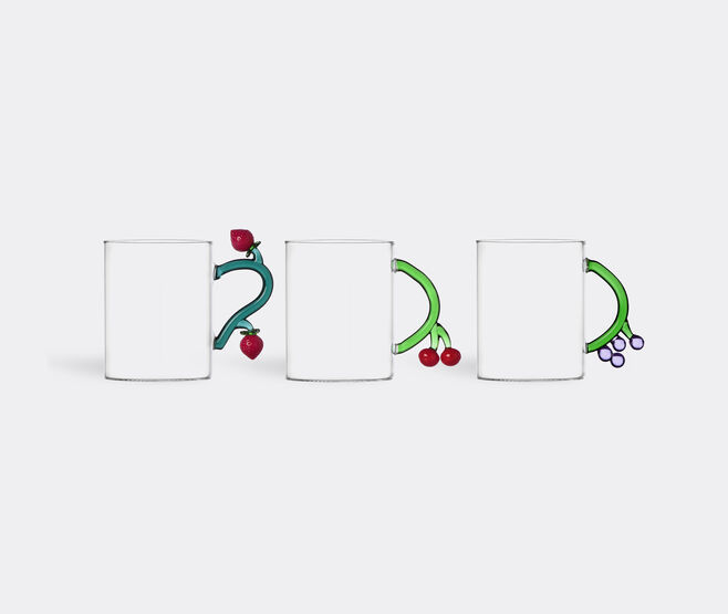 Ichendorf Milano 'Fruits and flowers' mug, set of three MULTICOLOUR ICMI24FRU930MUL