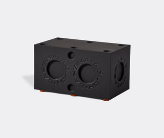 Cassina 'Modular Imagination by Virgil Abloh', matte black modular element with orange feet, rectangular BLACK CASS22MOD056BLK