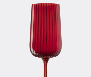NasonMoretti 'Gigolo' white wine glass, rigadin red RED NAMO22GIG116RED