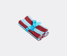 La DoubleJ 'Riga Bordeaux' large napkins, set of six Light Blue LADJ20LAR332MUL