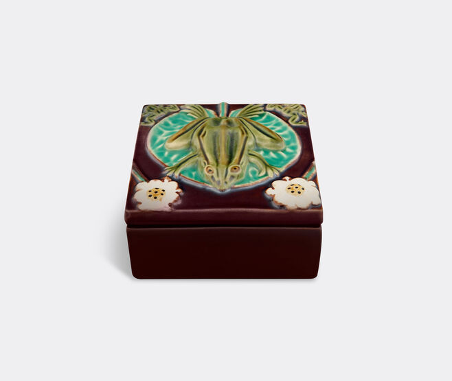 Bordallo Pinheiro 'Azulejo Box' frog MULTICOLOUR BOPI22AZU830MUL