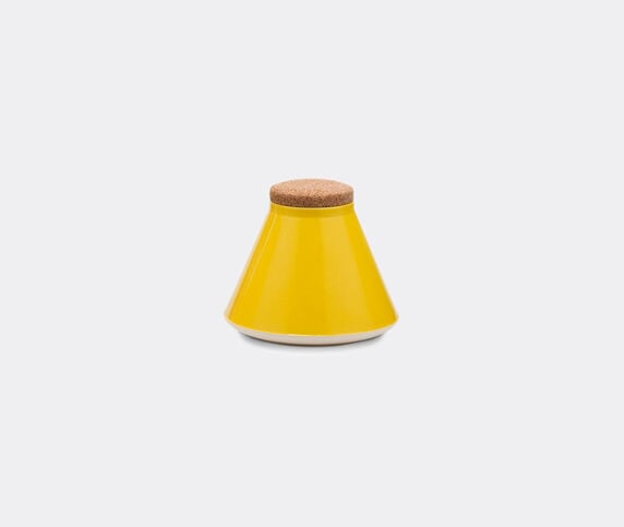 Established & Sons 'Store' jar, wide, gloss yellow