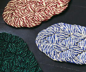 Hay &#39;Coco&#39; doormat, bordeaux and off-white MULTICOLOUR HAY125COC198RED