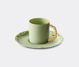 L'Objet 'Haas Mojave' espresso cup and saucer, matcha GREEN LOBJ22HAA132GRN