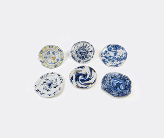 Seletti 'Classic on Acid, English Delft' dinner plate BLUE SELE22POR015MUL