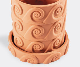 Seletti &#39;Magna Graecia, Onda&#39; terracotta vase with saucer TERRACOTTA SELE23TER016TER