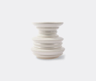 POLSPOTTEN 'Stacked Plates' vase, white WHITE POLS25VAS931WHI