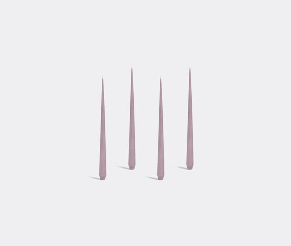 Zaha Hadid Design 'Tapered' candle, set of four, tall, mauve MAUVE ZAHA23TAP496PUR