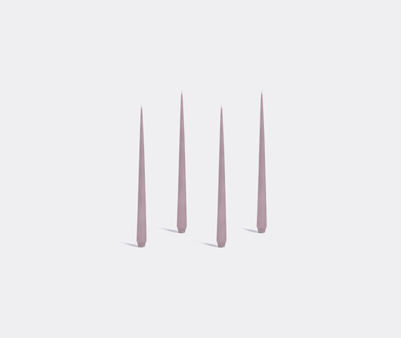 Zaha Hadid Design 'Tapered' candle, set of four, tall, mauve undefined ${masterID}