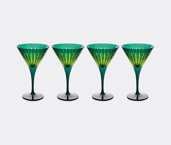 L'Objet 'Prism' martini glass, set of four, green undefined ${masterID}