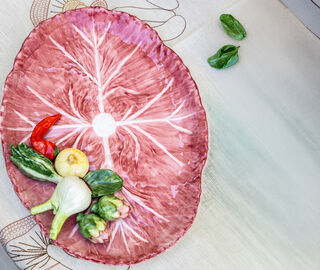 Les-Ottomans 'Radicchio' oval platter multicolor MULTICOLOUR OTTO26RAD114MUL