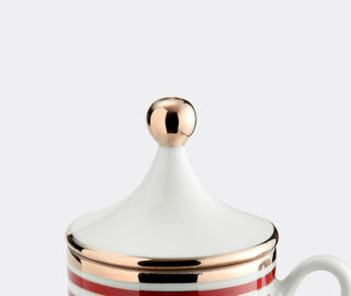 Ginori 1735 'Labirinto T&ecirc;te &agrave; t&ecirc;te' coffee cup and saucer, set of two, red RED RIGI20LAB200RED