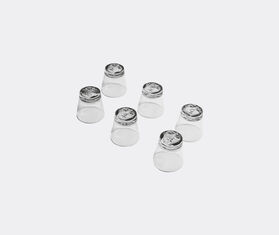 Fornasetti 'Tema e Variazioni' glass, set of six, black BLACK FORN24SET291BLK