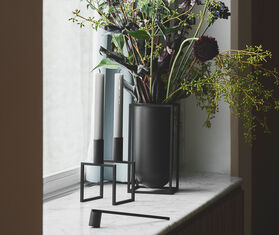 Audo Copenhagen &#39;Kubus Vase Lolo&#39;, black BLACK BYLA22KUB694BLK