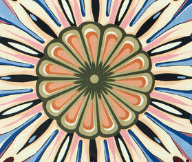 La DoubleJ 'Nucleus' placemat, set of two, bordeaux MULTICOLOR LADJ26DIS312MUL