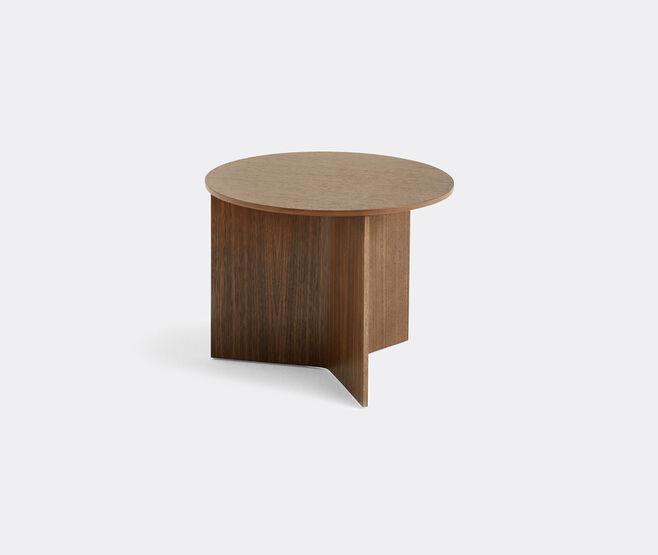 Hay 'Slit' round table, small, walnut WALNUT HAY122SLI073BRW