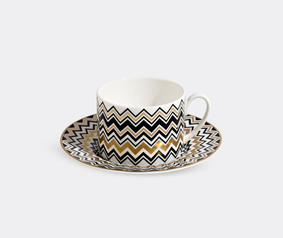 Missoni 'Zig Zag Gold' teacup and saucer, set of two