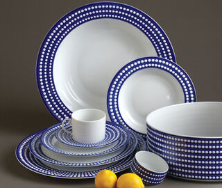 L'Objet 'Perlee' charger plate, blue BLUE LOBJ23PER582BLU