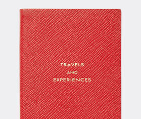 Smythson 'Travels and Experiences' notebook, scarlet red RED SMYT22PAS484RED