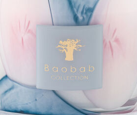 Baobab Collection &#39;Riviera Leopolda&#39; candle, small, blue and pink MULTICOLOUR BAOB25SCE308MUL