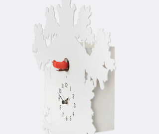 Domeniconi 'Cuc&ugrave;' cuckoo clock, white WHITE DOME25CUC474WHI