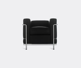 Cassina &#39;2 Fauteuil Grand Confort&#39; petit mod&egrave;le padded armchair, black leather BLACK CASS21PAD428BLK
