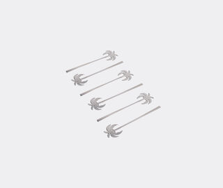 Riva 'Coconut' drink mixers, set of six SILVER RIVA17COC629SIL
