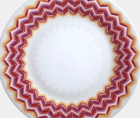 Missoni 'Zig Zag Jarris' dessert plate, set of six, pink MULTICOLOUR MIHO22ZIG484MUL