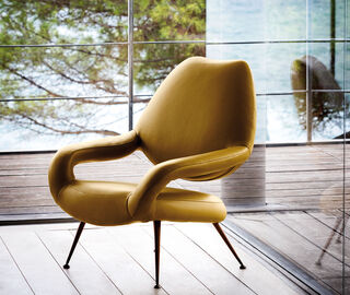 Poltrona Frau 'Du 55' armchair YELLOW POFR20ARM997YEL
