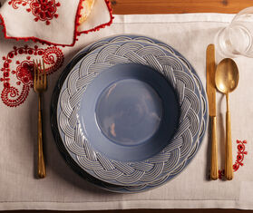 House of Capricorn 'Vime' soup plate, blue BLUE HOCA26VIM670BLU