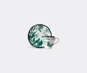 Gucci 'Herbarium' coffee cup with saucer, set of two, green MULTICOLOUR GUCC18HER605GRN