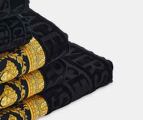 Versace 'I Love Baroque' towel set, set of five, black BLACK VERS22TOW596BLK