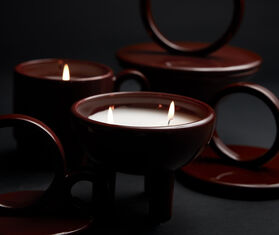 C&#39;era Fragrance &#39;Terra Wok&#39; candle, brown BROWN CERA24TER048BRW