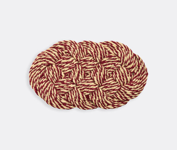 Hay Coco Door Mat - Bordeaux And Off-White undefined ${masterID} 2
