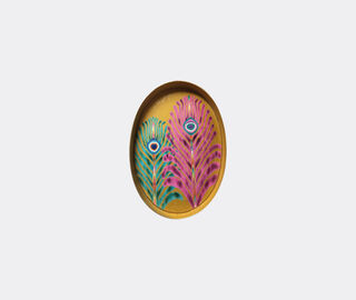 Les-Ottomans Iron tray, oval MULTICOLOUR OTTO20IRO375MUL