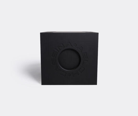 Cassina 'Modular Imagination by Virgil Abloh', matte black modular element with orange feet, cube Black ${masterID}