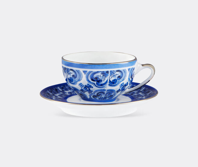 Dolce&Gabbana Casa 'Blu Mediterraneo' espresso cup and saucer MULTICOLOUR DGCA22POR795MUL
