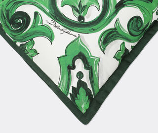 Dolce&amp;Gabbana Casa 'Maiolica' cushion, small, green GREEN DGCA25SMA539GRN