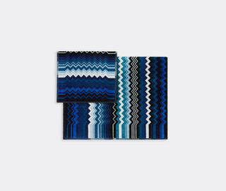 Missoni 'Giacomo' towel, set of two, blue multicolor BLUE MIHO26GIA101BLU
