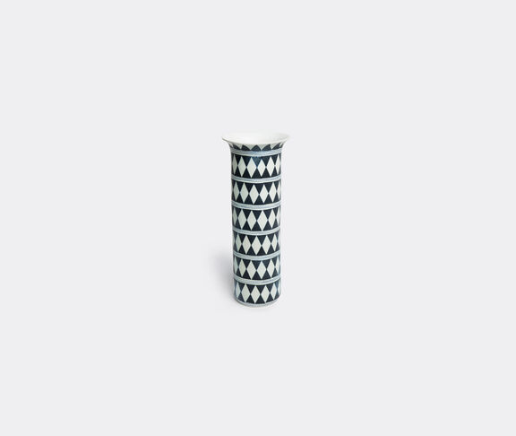 L'Objet 'Tribal Diamond' vase, medium Black, white ${masterID}