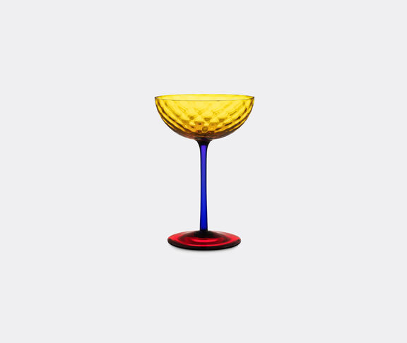 Dolce&Gabbana Casa 'Carretto Siciliano' champagne glass, yellow and red undefined ${masterID} 2