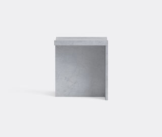 MCGANNON SAAD 'Thebes' stool, bianco Carrara WHITE MCSA25THE204WHI