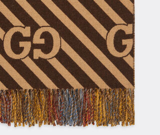 Gucci 'Gucci tartan' blanket, yellow MULTICOLOUR GUCC21PLA262MUL