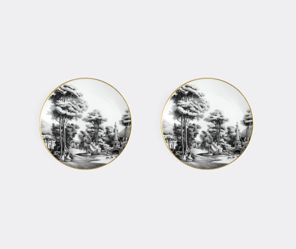 Simone Guidarelli Home 'Imperial Garden' bread plate, set of two, black and white undefined ${masterID}
