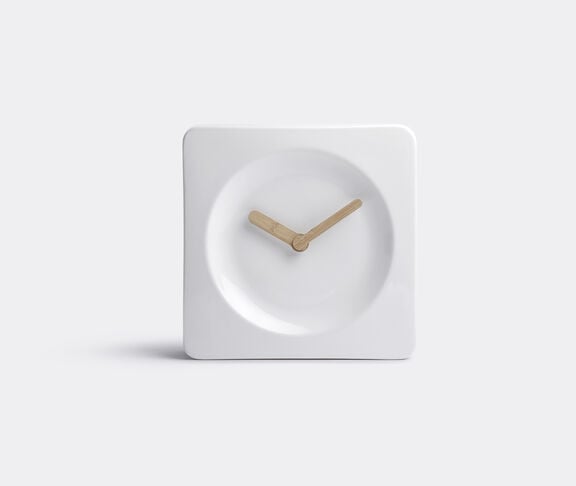 Leff Tile ﻿Wall Clock 25 White (With Bamboo Hands) White ${masterID} 2