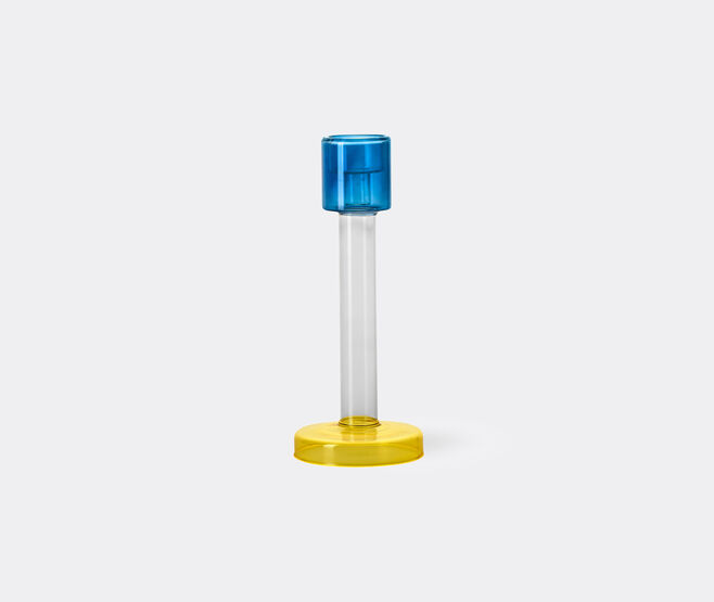 &k Amsterdam 'Bole' candleholder, large, blue and yellow MULTICOLOUR AMST25BOL064MUL